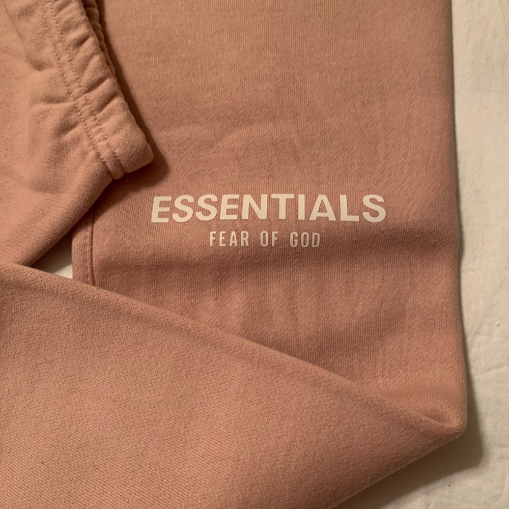 PacSun Fear Of God Essentials Jogger Blush Pink - Picture 2 of 5